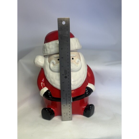 Holiday Home Santa Cookie Jar Christmas Hard To Find - Picture 9 of 9